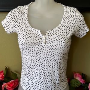 White w/ Blue Floral